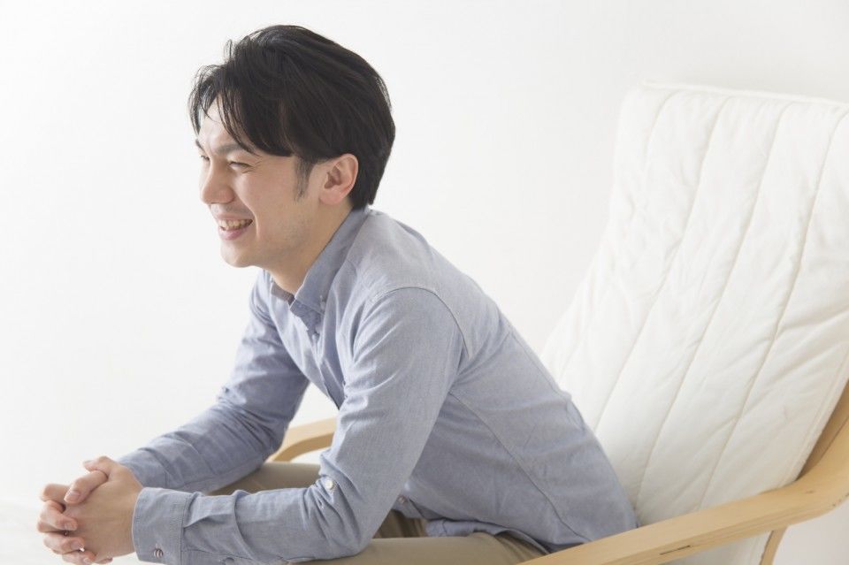 健康を説く男性